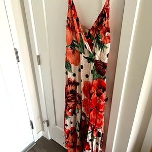 FARM RIO NWOT maxi floral mermaid-ish dress